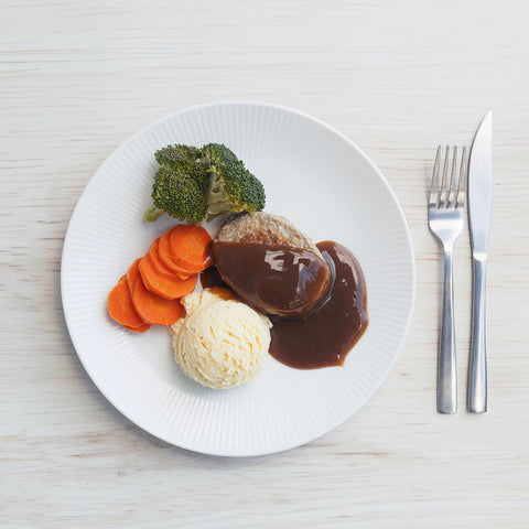 NC104 Beef Rissole & Onion Gravy