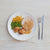 NC120 Ham Steak, Pineapple Glaze, Chat Potatoes, Corn & Peas