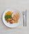 NC120 Ham Steak, Pineapple Glaze, Chat Potatoes, Corn & Peas