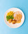 NC31 Mini Ham Steak & Pineapple Glaze, Chat Potatoes, Corn & Peas
