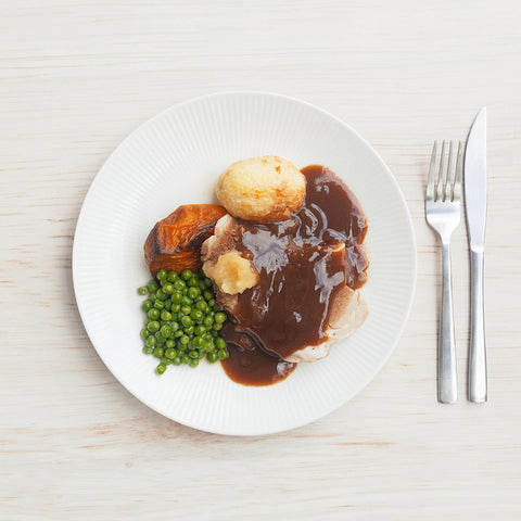 NC80 Roast Pork & Gravy, Roast Potato, Roast Pumpkin & Peas (Main)