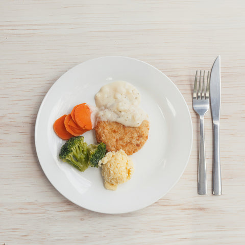 NC116 Mini Salmon & Vegetable Patties, Mashed Potato, Broccoli & Carrot